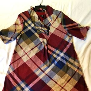 R&K short plaid dress